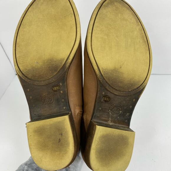 Lucky Brand Womens Brennon Leather Ankle Boots Tan Double Zipper size 9.5 - Picture 3 of 11